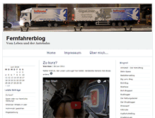 Tablet Screenshot of fernfahrerblog.de